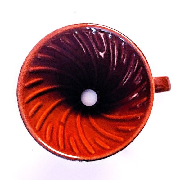 Kajava Mama Pour-Over  Brown Ceramic Coffee Dripper - 2 Cup Capacity, New in Box - Picture 7 of 12